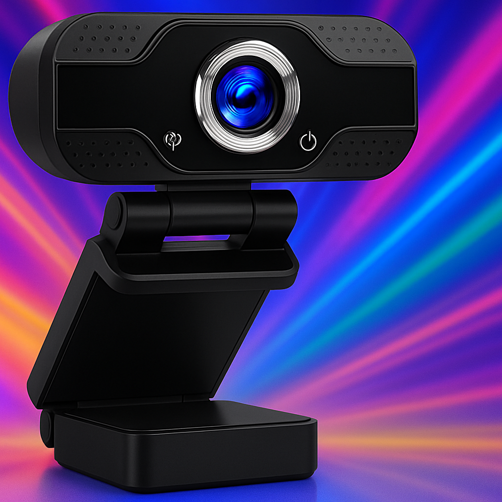 1080P HD USB Webcam with Microphone – Auto Focus, Plug & Play,