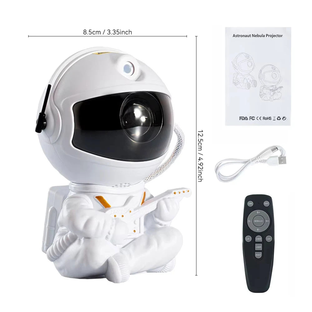 Astronaut Galaxy Star Projector – 8-Mode Starry Night Ceiling Lamp with Remote