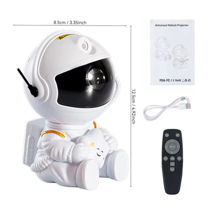 Astronaut Galaxy Star Projector – 8-Mode Starry Night Ceiling Lamp with Remote