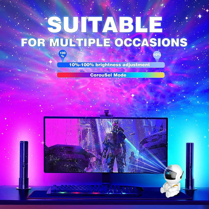 Astronaut Galaxy Star Projector – 8-Mode Starry Night Ceiling Lamp with Remote