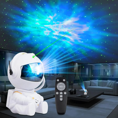 Astronaut Galaxy Star Projector – 8-Mode Starry Night Ceiling Lamp with Remote