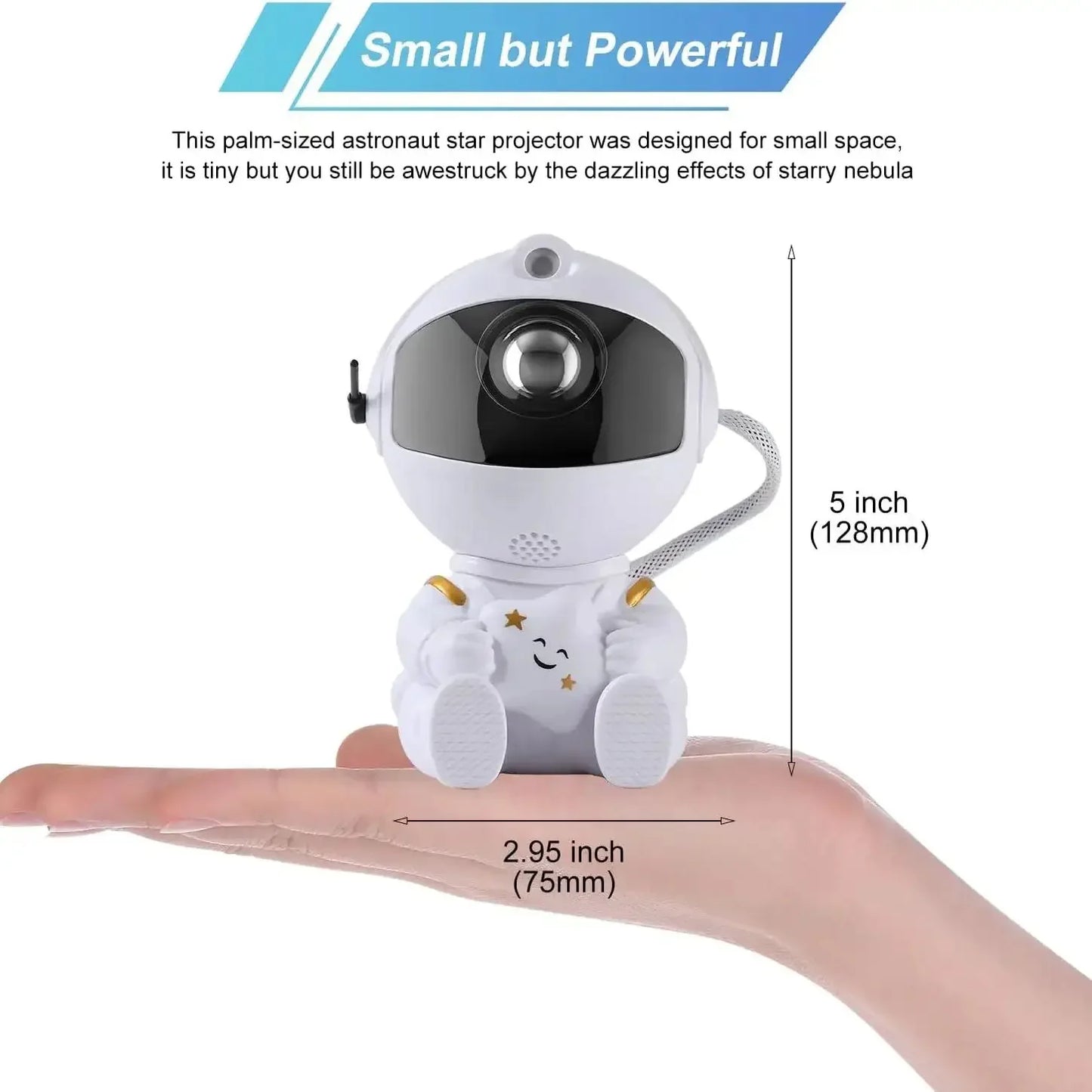 Astronaut Galaxy Star Projector – 8-Mode Starry Night Ceiling Lamp with Remote